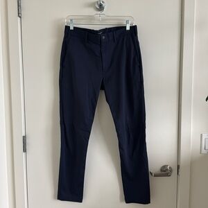 Banana Republic - Men’s Luxe Jersey Chinos, Slim Fit, Preppy Navy, 31x30